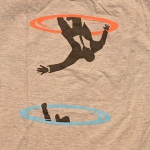 Portal x Mad Men crossover grey t-shirt
